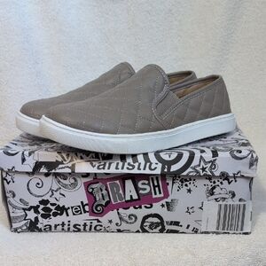 Brash Quilted Slip-On Loafers - Taupe